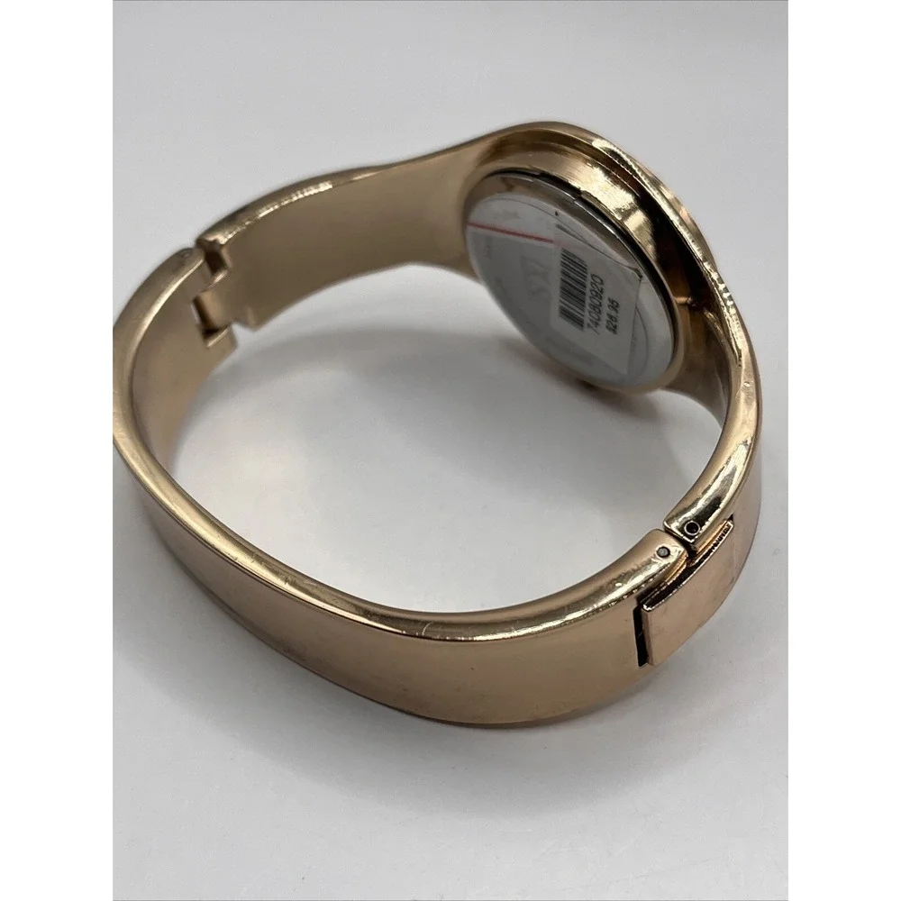 NY&C Women's Quartz Watch Rose Gold Tone Bangle‎ Band- New Battery